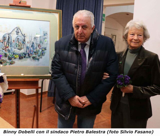 Binny Dobelli ed il sindaco Balestra