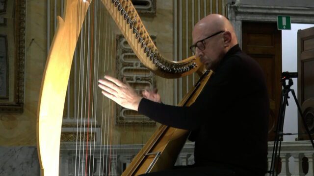 Vincenzo Zitello in Harpe Mundi il 2 marzo 2024 a Palazzo Ducale di Genova