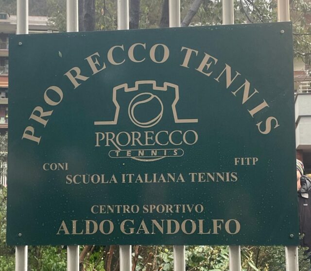 Pro Recco tennis piazzale Olimpia intestato a Aldo Gandolfo