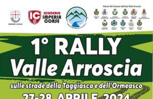 1° Rally Valle Arroscia: sfida su strade Taggiasca e Ormeasco