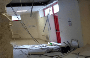 Sarzana, crollato controsoffitto nell’ospedale S. Bartolomeo