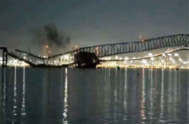 Baltimora, nave urta colonna ponte Francis Scott Key che crolla | Video