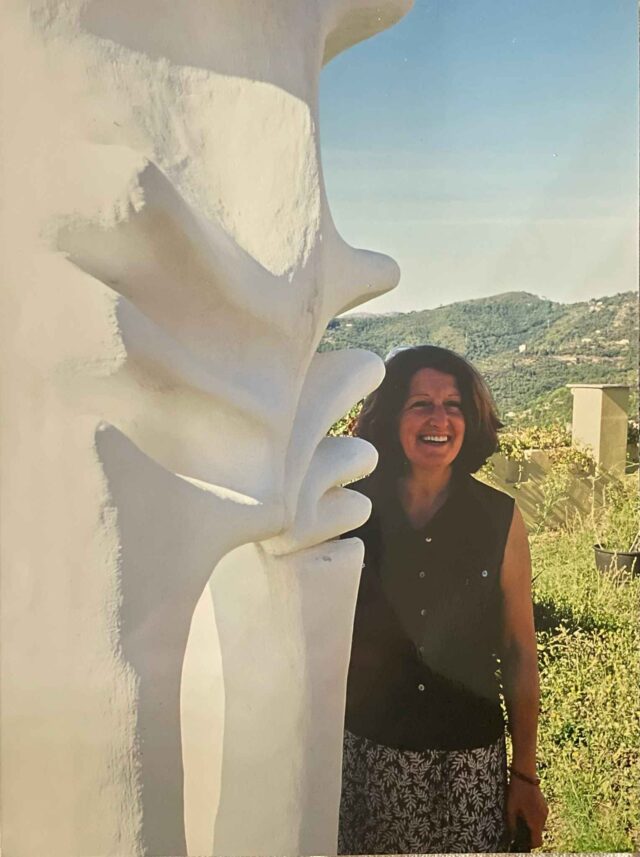 Sulle alture di Alassio incontro con la scultrice Renza Sciutto