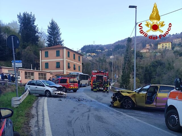 Incidente tra due auto Fumeri