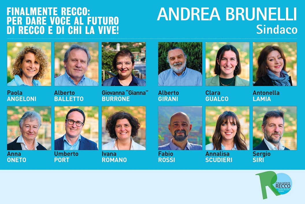 Andrea Brunelli, candidato sindaco nella lista civica: Finalmente Recco