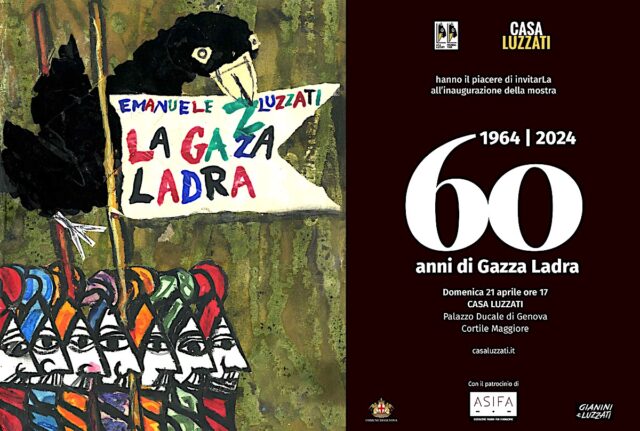 Casa Luzzati ospita la mostra 1964 | 2024: 60 anni di Gazza Ladra Casa Luzzati ospita la mostra 1964 | 2024: 60 anni di Gazza Ladra