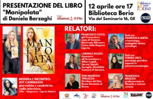 “Manipolata” di Daniela Barzaghi alla Berio di Genova il 12 aprile alle 17