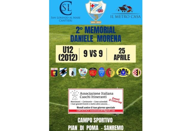 Sanremo, il 25 aprile il Memorial Morena: sport, divertimento e cibo Sanremo, il 25 aprile il Memorial Morena: sport, divertimento e cibo