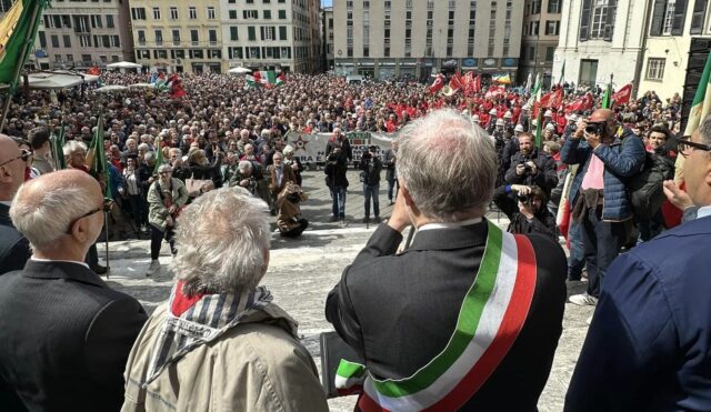 piazza matteotti toti bucci 25 aprile festa liberazione