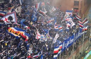 Protesta dei tifosi blucerchiati al Ferraris: Società indegna vendi l’UC Sampdoria Protesta dei tifosi