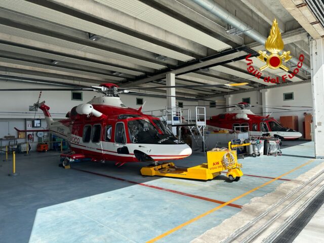 Un nuovo elicottero di soccorso per i vigili del fuoco della Liguria