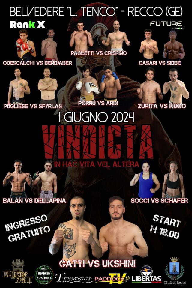 Recco, Vindicta, la nobile arte del pugilato al Belvedere Tenco Recco, Vindicta, la nobile arte del pugilato al Belvedere Tenco
