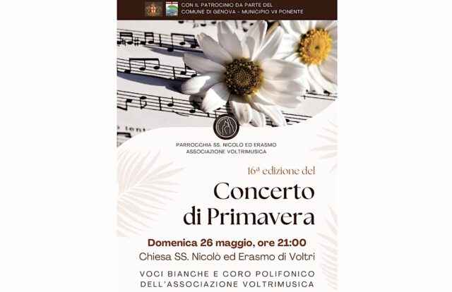 Il concerto di primavera a Voltri