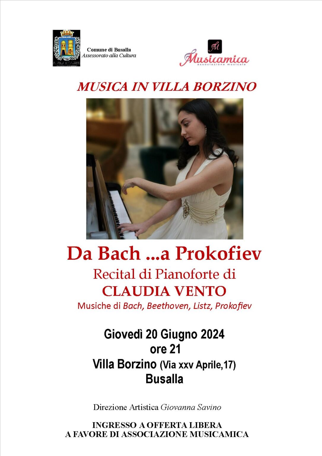 Claudia Vento in concerto a Busalla - Liguria Notizie
