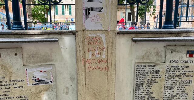 sestri ponente lapidi partigiani