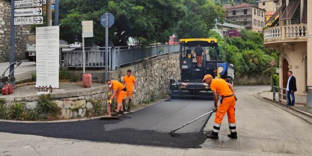 sp 30 lavori cantiere recco camogli senarega