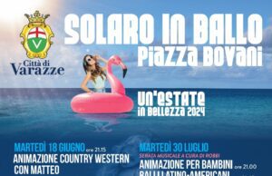 Torna “Solaro in ballo” e vi attende il 2 luglio a Varazze Torna Solaro in ballo e vi attende il 2 luglio a Varazze