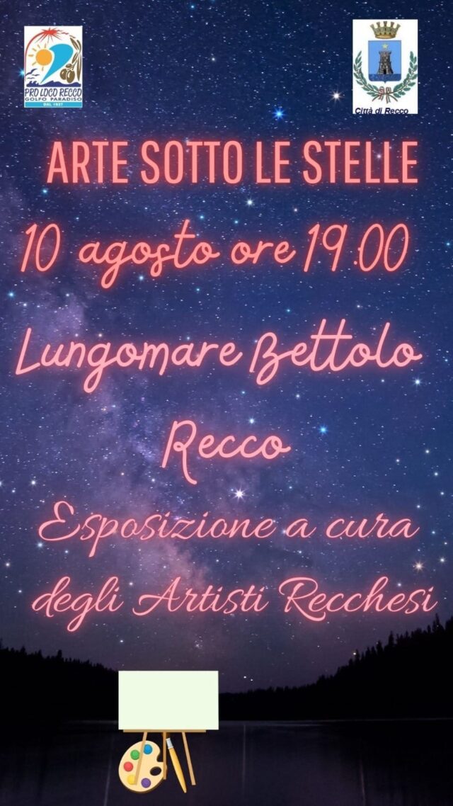 Arte sotto le stelle, sul Lungomare Bettolo con 11 artisti recchesi