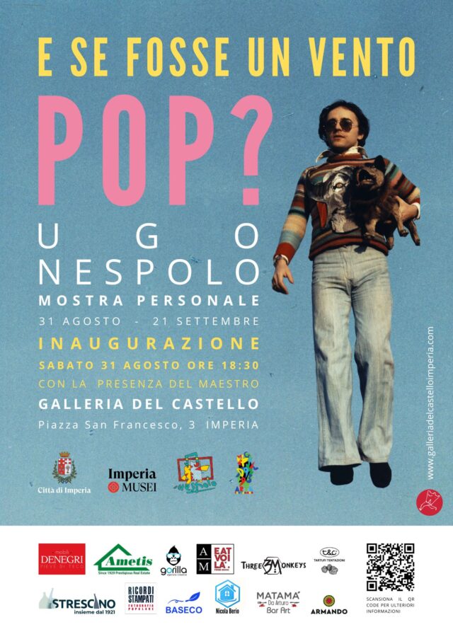 Il 31 agosto sarà inaugurata alla Galleria del Castello di Imperia la mostra di Ugo Nespolo Il 31 agosto sarà inaugurata alla Galleria del Castello di Imperia la mostra di Ugo Nespolo