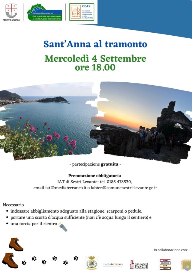 Sestri Levante escursioni e visite guidate anche in lingua straniera Sestri Levante escursioni e visite guidate anche in lingua straniera