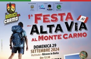 Loano, il 29 settembre la prima edizione della Festa dell’Alta Via al Monte Carmo Loano, il 29 settembre la prima edizione della Festa dell'Alta Via al Monte Carmo