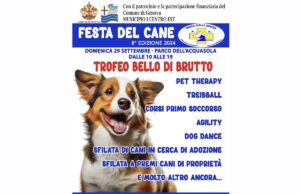 Festa del cane domani, domenica 29 settembre, al Parco dell’Acquasola Festa del cane domani, domenica 29 settembre, al Parco dell’Acquasola