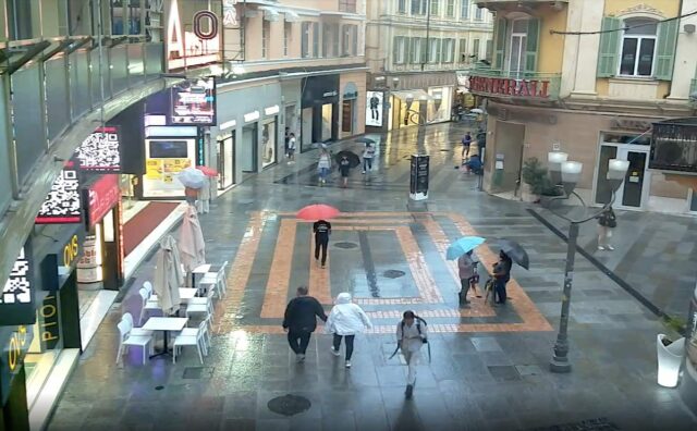sanremo pioggia corso matteotti Maltempo in Liguria, allagamenti a Sanremo e viabilità temporaneamente modificata