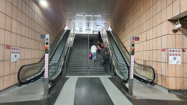 Scala mobile fuori servizio principe