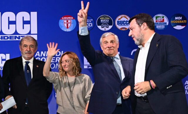 bucci salvini tajani meloni