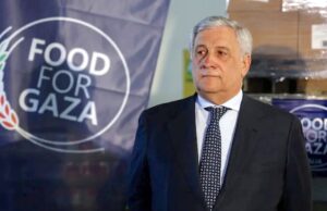 Tajani a Genova per Bucci e per consegna camion umanitari ‘Food for Gaza’