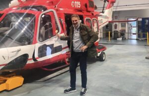 Orlando con Traversi e Giordano (M5S) in visita ai VVF della Liguria