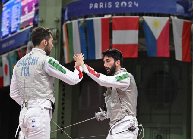 Scherma in Piazza a Portofino con i vicecampioni Macchi e Bianchi Scherma in Piazza a Portofino con i vicecampioni Macchi e Bianchi