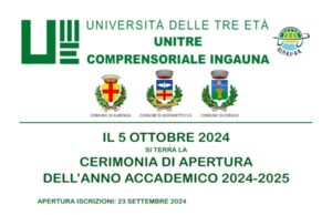 Domani ad Albenga l’inaugurazione del nuovo anno accademico Unitre Domani ad Albenga l'inaugurazione del nuovo anno accademico Unitre