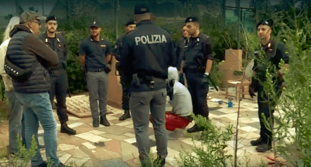 polizia carabinieri migranti ventimiglia sgombero
