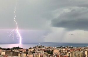 Arpal: allerta gialla per temporali da mezzanotte alle 18 di domani