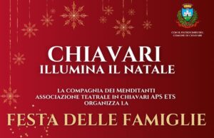 Domenica a Chiavari inaugurazione delle festività natalizie Domenica 1, Chiavari inaugura le festività natalizie con una giornata speciale ricca di appuntamenti per grandi e piccini