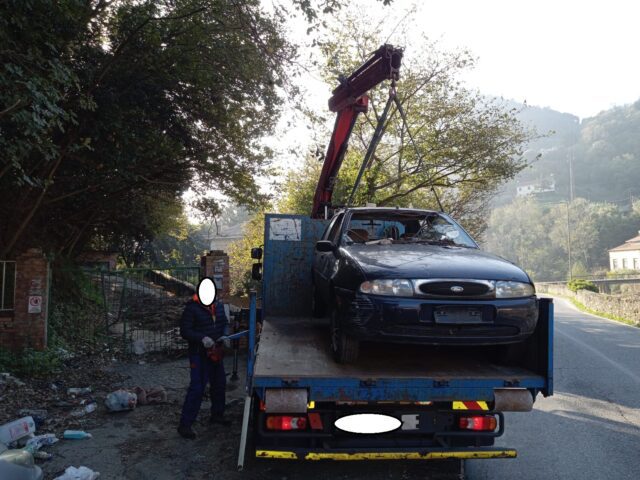 Ieri mattina la Polizia Locale distretto VII Ponente, ha rimosso 5 mezzi abbandonati Ieri mattina la Polizia Locale distretto VII Ponente, ha rimosso 5 mezzi abbandonati