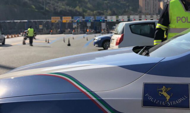 polizia stradale ge-ovest a12 casello genova ovest