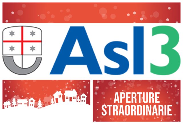 Asl 3 aperture straordinarie nelle feste Asl3 aperture straordinarie