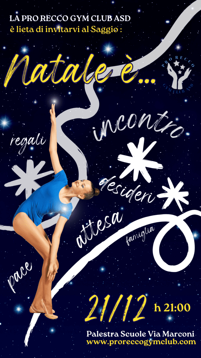 Il saggio di fine anno della Pro Recco Gym Club: “Natale è…”
