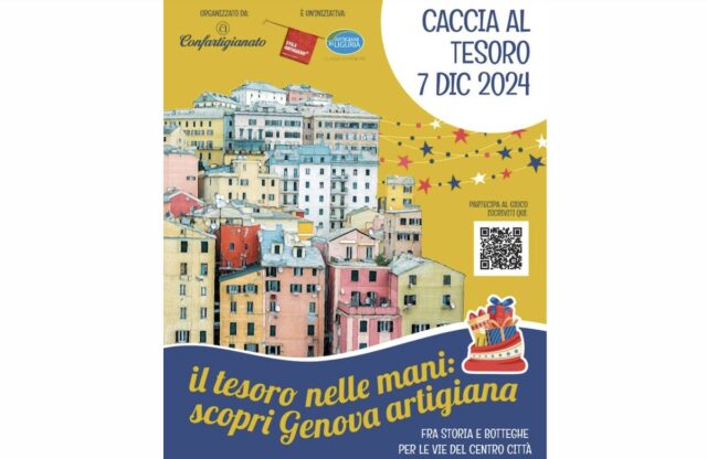 Caccia al tesoro a Genova: scopri l’artigianato il 7 dicembre 2024 Caccia al tesoro a Genova: scopri l’artigianato il 7 dicembre 2024