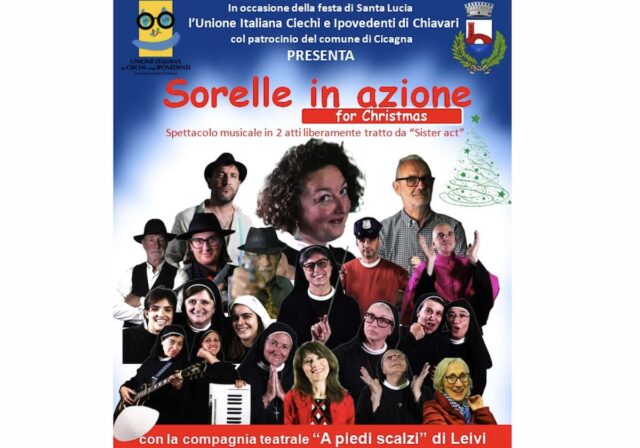 A Cicagna il teatro benefico con Sorelle in azione A Cicagna il teatro benefico con Sorelle in azione