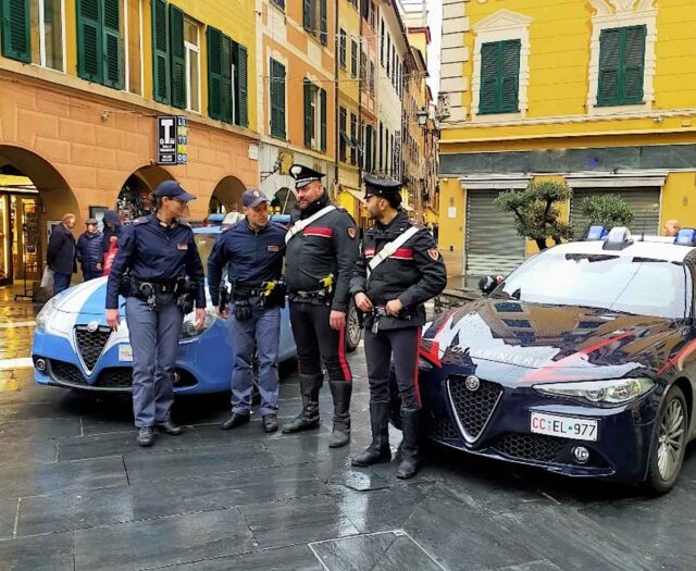 polizia carabinieri santa margherita Rapallo, banda delle spaccate: quattro colpi in centro, ladri fermati da polizia e carabinieri