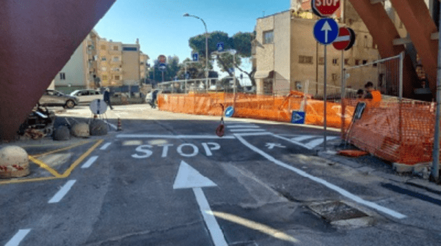 Recco, nuova segnaletica stradale in via Massone e via Marconi