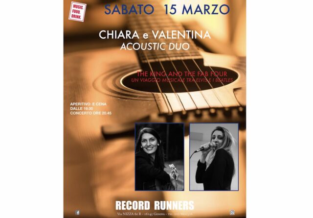 chiara e valentina acoustic duo La locandina dell'evento