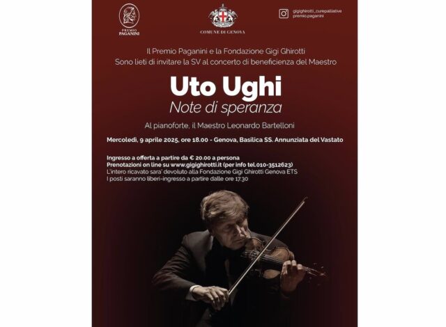 Uto Ughi in concerto a Genova: un evento benefico per la Gigi Ghirotti Uto Ughi in concerto a Genova: un evento benefico per la Gigi Ghirotti