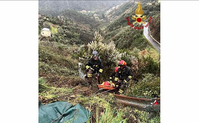 intervento soccorso dei vigili del fuoco a Legnaro
