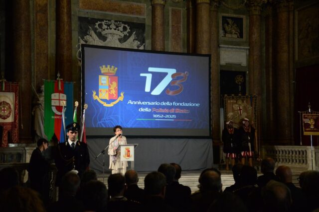 173 anniversario polizia di stato questore Burdese Genova celebra il 173° della Polizia di Stato