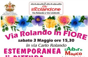 Grande festa con “Via Rolando in fiore” sabato 3 maggio nel cuore di Sampierdarena