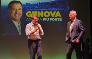 Matteo Salvini a Genova: Il centrodestra vincerà ancora Matteo Salvini a Genova: Il centro destra vincerà ancora
